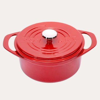 Pot Art Döküm 24 cm Derin Tencere Kırmızı
