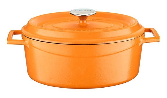 Lava Spring Demir Döküm 21 cm Derin Tencere Turuncu
