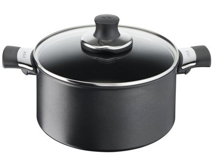 Tefal Excellence İndüksiyon Cam Kapaklı Titanyum 24 cm Derin Tencere