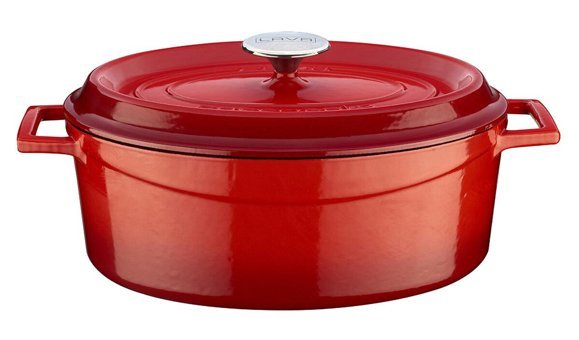 Lava Trendy Döküm 23 cm Derin Tencere Kırmızı
