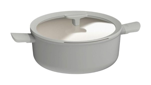 Berghoff Leo Balance Cam Kapaklı Alüminyum 28 cm Basık Tencere
