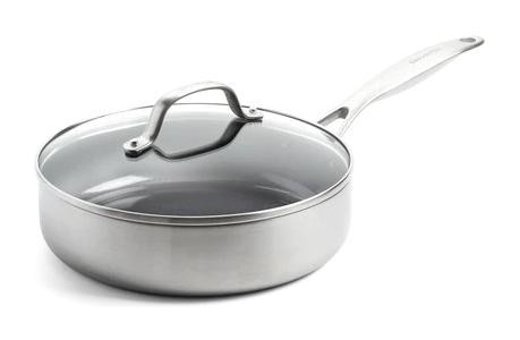 Greenpan Geneva Cam Kapaklı Çelik 24 cm Basık Tencere