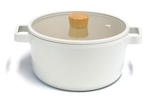 Neoflam Fika D-NEOF226D İndüksiyon Cam Kapaklı Döküm 26 cm Derin Tencere