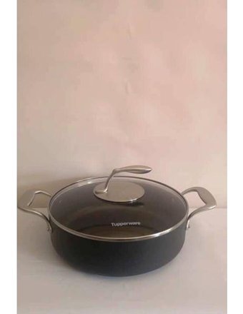 Tupperware Gurme Cam Kapaklı Teflon Basık Tencere