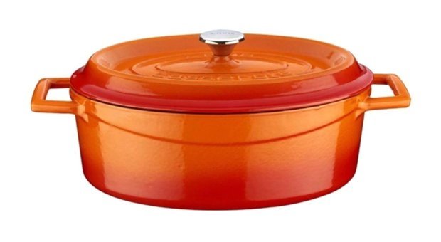 Lava Trendy Döküm 21 cm Derin Tencere Turuncu