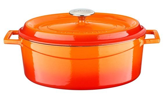 Lava Edition Döküm 23 cm Derin Tencere Turuncu