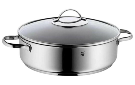 Wmf Cam Kapaklı Çelik 28 cm Basık Tencere