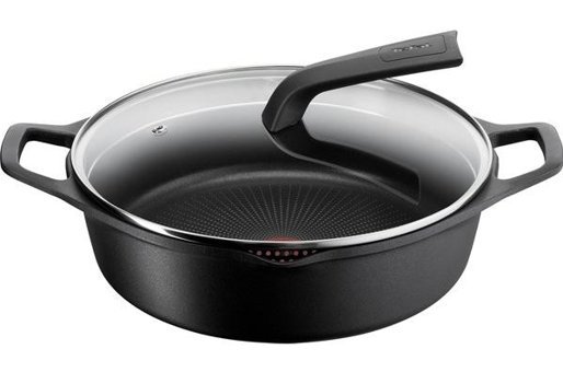 Tefal Delicio E23272 Cam Kapaklı Döküm 28 cm Basık Tencere