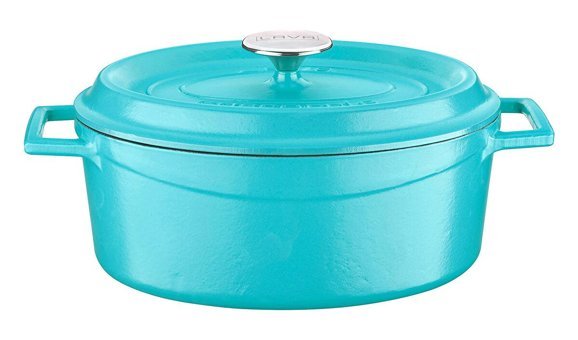 Lava Spring Demir Döküm 21 cm Derin Tencere Turkuaz