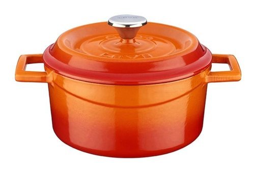 Lava Trendy Döküm 18 cm Derin Tencere Turuncu
