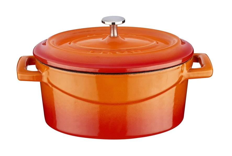 Lava Mini Döküm 9 cm Derin Tencere Turuncu
