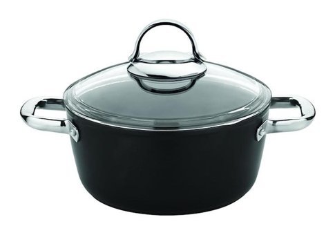Saflon SF3624TT Cam Kapaklı Titanyum 24 cm Derin Tencere