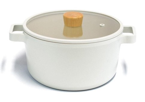 Fika İndüksiyon Cam Kapaklı Döküm 26 cm Derin Tencere