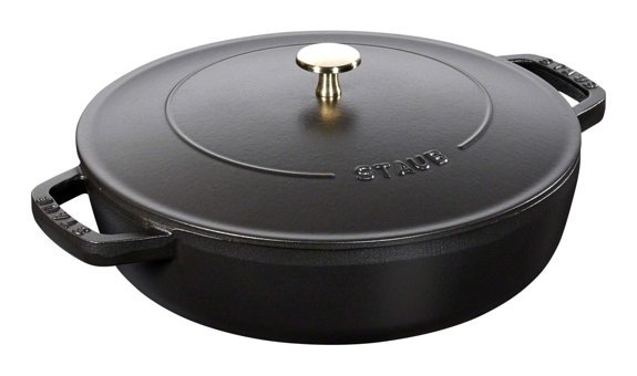 Staub 405114730 Chistera Döküm 24 cm Basık Tencere