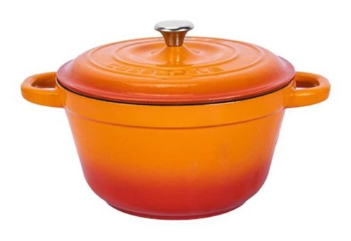 Lava New Heritage Demir Döküm 26 cm Derin Tencere Turuncu