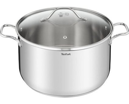 Tefal Intuition Cam Kapaklı Çelik 30 cm Derin Tencere