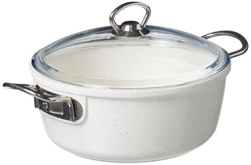 Taç TAC-3481 Cam Kapaklı Granit 22 cm Derin Tencere