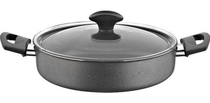 Papilla Fred Cam Kapaklı Granit 24 cm Karnıyarık Tencere