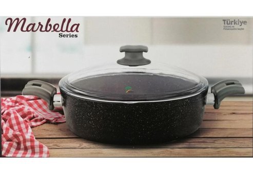 Berlin Bonera Marbella Granit 28 cm Karnıyarık Tencere
