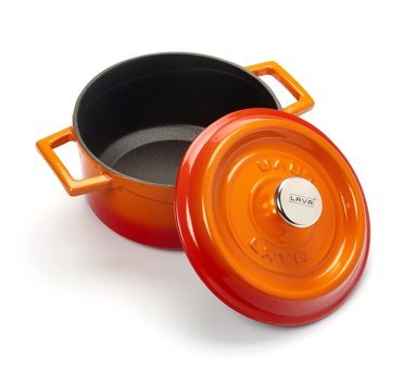 Lava Trendy Döküm 16 cm Derin Tencere Turuncu