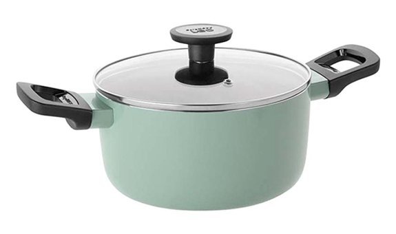 Berghoff Leo Sage 3950330 Cam Kapaklı Alüminyum 20 cm Derin Tencere