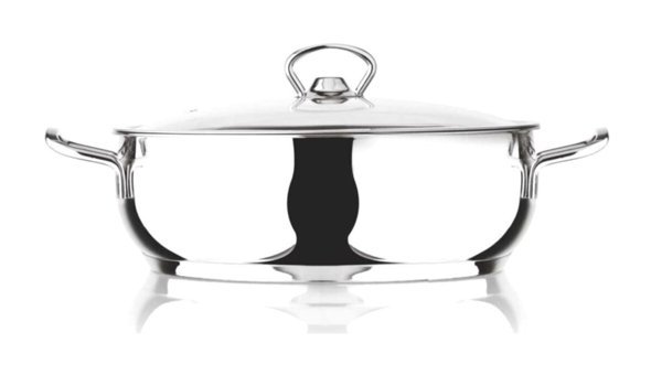 Cooker Lara CKR460 Cam Kapaklı Çelik 24 cm Karnıyarık Tencere