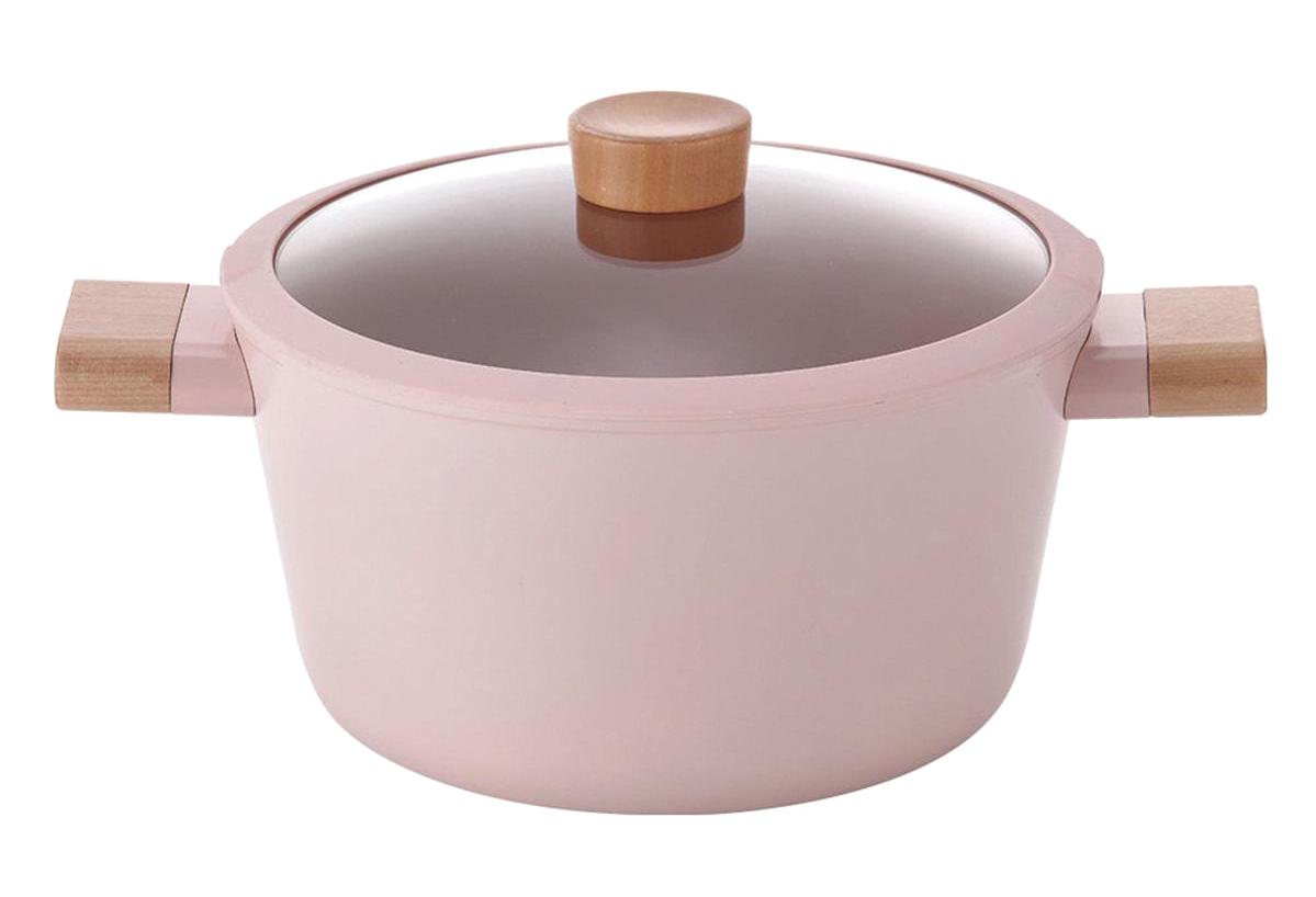 Neoflam Blossom İndüksiyon Cam Kapaklı Döküm 24 cm Derin Tencere