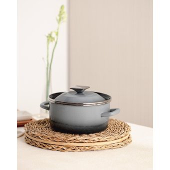Madame Coco La Garde Döküm 20 cm Derin Tencere Gri