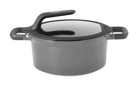Berghoff Gem 8501027 Cam Kapaklı Döküm 24 cm Derin Tencere