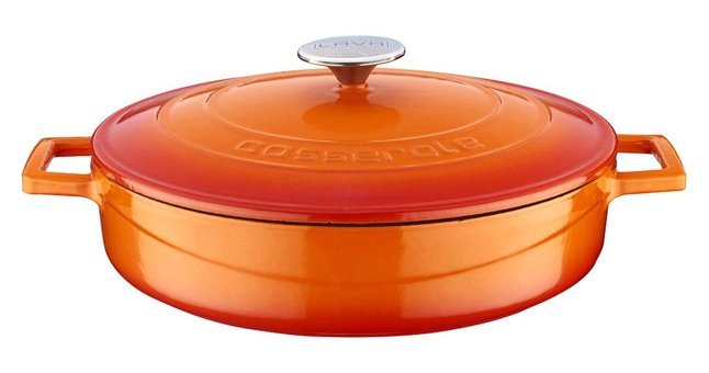 Lava Folk Döküm 28 cm Basık Tencere Turuncu