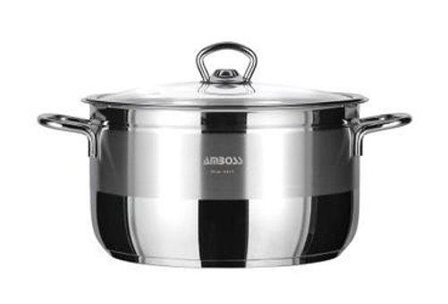 Amboss Saphire SAP 4288 Cam Kapaklı Paslanmaz Çelik 16 cm Derin Tencere