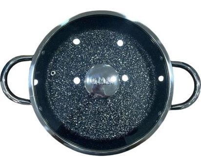 Oms Collection 3316 İndüksiyon Cam Kapaklı Granit 30 cm Karnıyarık Tencere