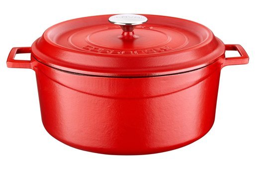 Lava Spring Döküm 28 cm Derin Tencere Kırmızı