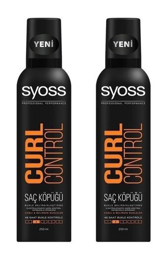 Syoss Curl Control Kıvırcık Saçlar İçin Şekillendirici Hacim Veren Saç Köpüğü 2x250 ml