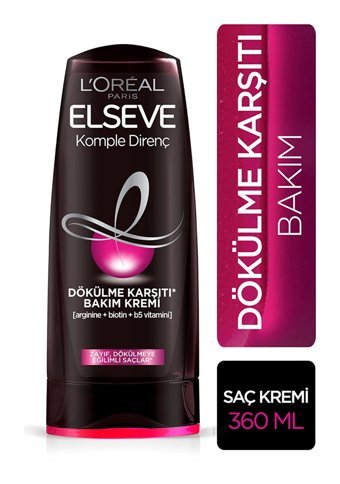 L'oréal Paris Elseve Komple Direnç Dökülme Karşıtı Arginine Biotin Vitamin B5 Kadın Saç Kremi 360 ml