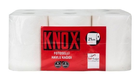 Knox Hareketli 2 Katlı 6'lı Rulo Kağıt Havlu