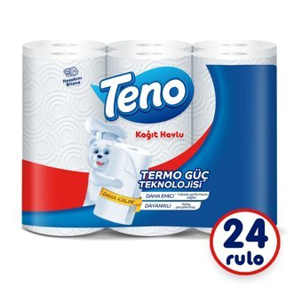 Teno Avantaj Paket 2 Katlı 6'lı Rulo Kağıt Havlu