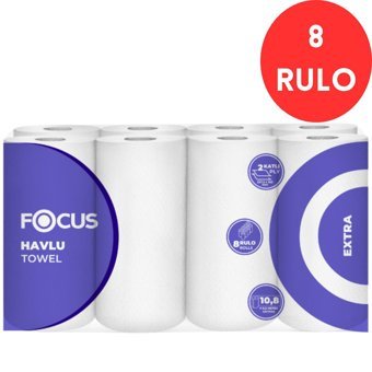 Focus Extra 2 Katlı 8'li Rulo Kağıt Havlu