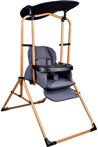 Baby Home 850 5 Noktalı Emniyet Kemerli 25 kg Taşıma Kapasiteli Tekerleksiz Tepsili Oturaklı Yükselticili Salıncaklı Katlanır Mama Sandalyesi Gri