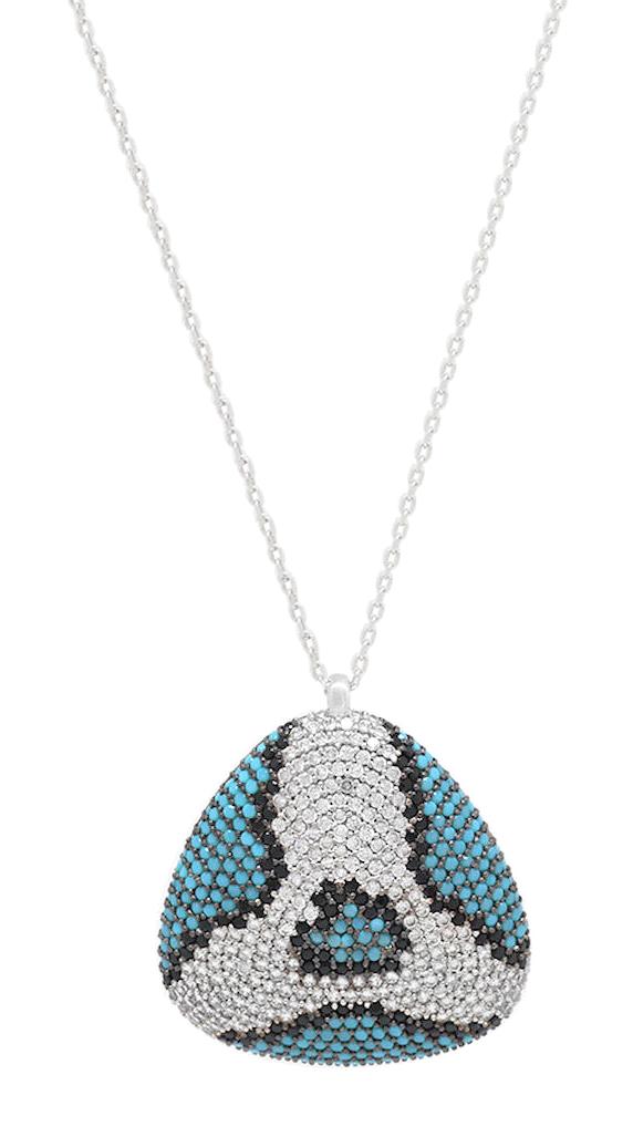 Tesbihname Oval Çok Renkli Zirkon Taşlı 925 Ayar Kararmayan Düz Zincir Kadın Gümüş Kolye 45 cm