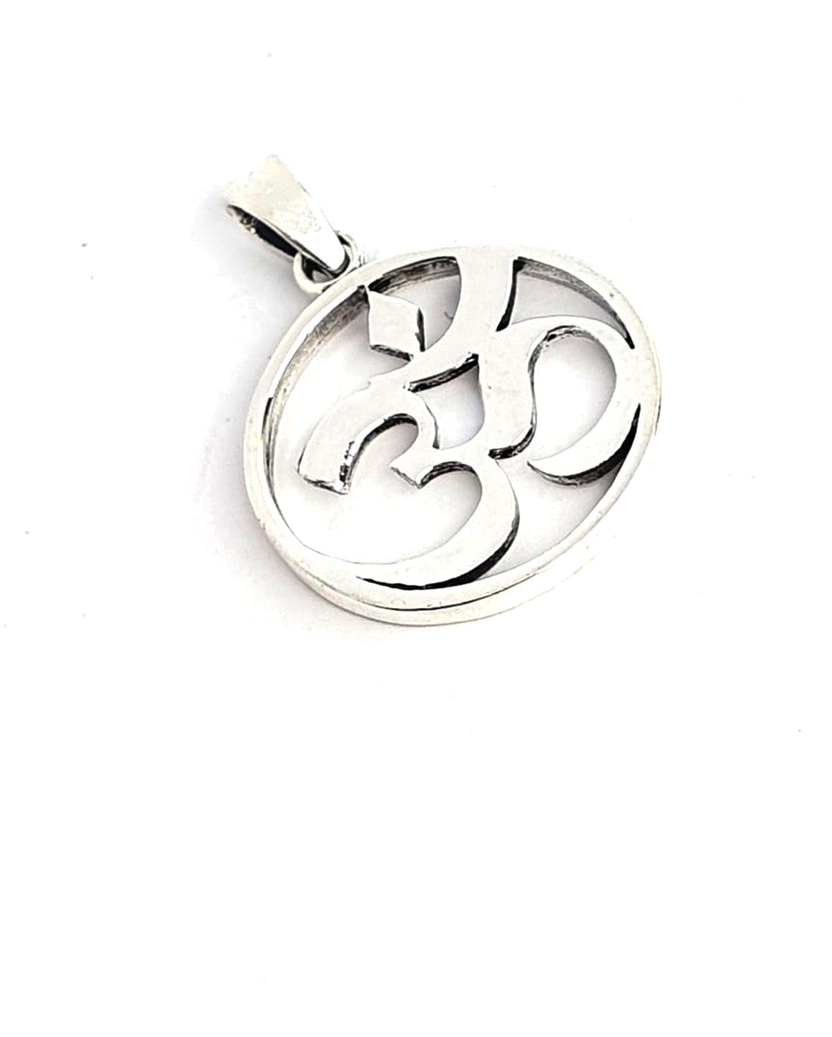 Oseshop OM Sembolü 925 Ayar Kararmayan Forse Zincir Kadın Gümüş Kolye