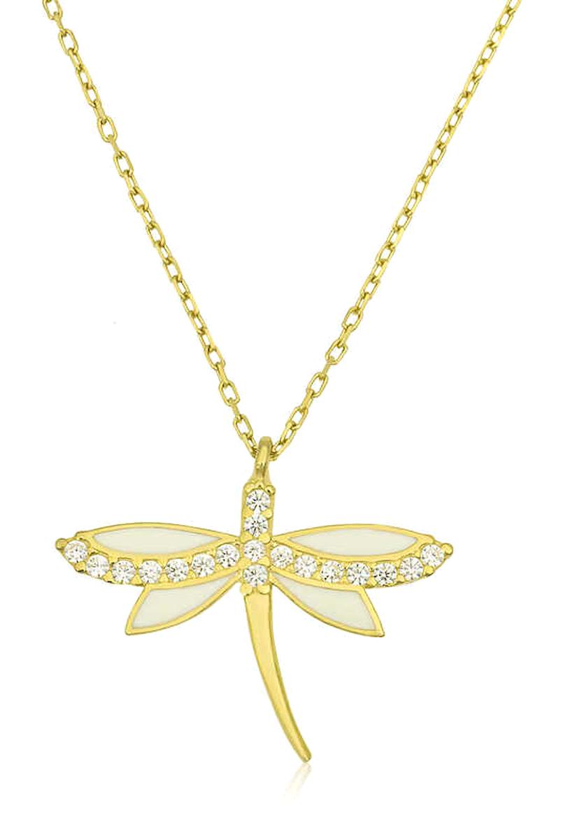Lucky Life Yusufcuk Kuşlu Beyaz Zirkon Taşlı 925 Ayar Kararmayan Forse Zincir Kadın Gümüş Kolye 45 cm