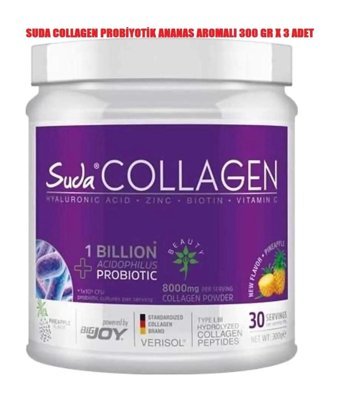 Suda Collagen Ananas Aromalı Toz Kolajen 3x300 gr