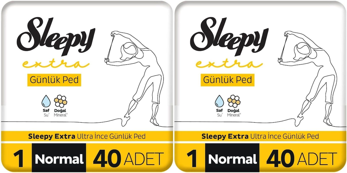 Sleepy Extra Organik 40'lı Normal Günlük Ped