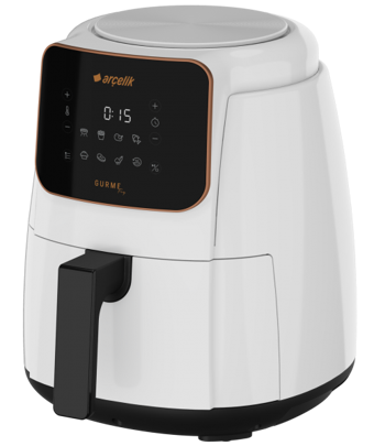 Arçelik Fra 6334 B Airfryer 4.1 lt Tek Hazneli Led Ekranlı Sıcak Hava Fritözü Beyaz