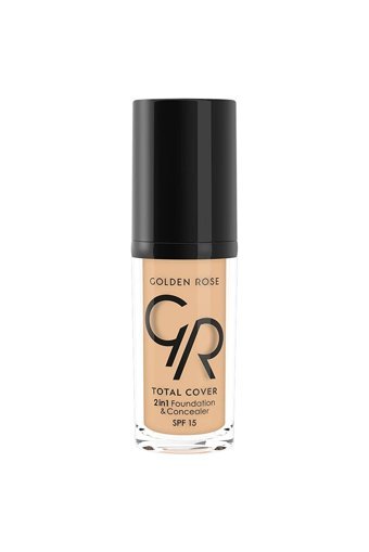 Golden Rose Total Cover 2İn1 Mini No:23 Nemlendiricili Göz Altı ve Yüz Likit Fırça Kapatıcı