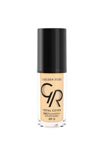 Golden Rose Total Cover 2İn1 Mini No:23 Nemlendiricili Göz Altı ve Yüz Likit Fırça Kapatıcı