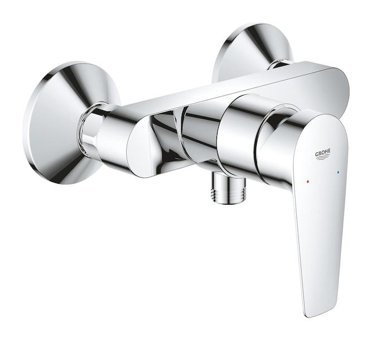 Grohe Bauedge Krom Kaplama Çift Delikli Aç Kapa Yarı Ankastre Kare Banyo Bataryası Gümüş