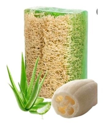 Mbb E-Ticaret Doğal Kabak Lifli Aloe Vera-Kabak Lifli Katı Sabun 125 gr
