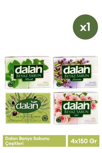 Dalan Klasik Gül-Klasik-Lavanta-Zeytinyağlı Katı Sabun 4x150 gr
